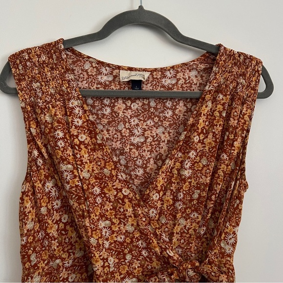 Universal Thread Sleeveless Tie Wrap Floral Mini Dress-Women’s Size Large - Picture 6 of 7